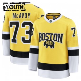 Lasten NHL Boston Bruins Pelipaita 2025-26 Fanatics NHL Stadium Series Premium Charlie Mcavoy Gold